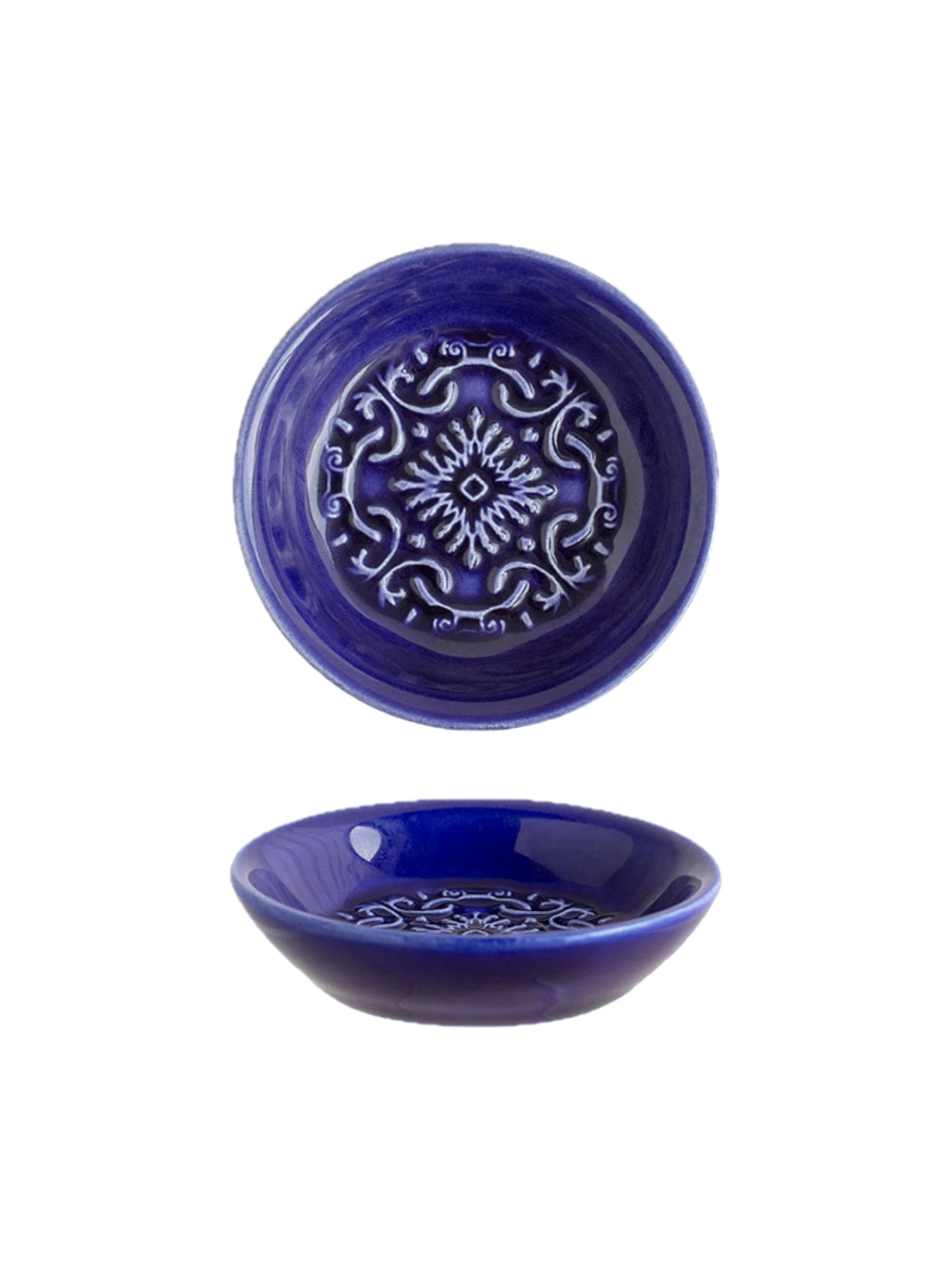 Olive Oil Dish — Alicatos, Indigo Blue