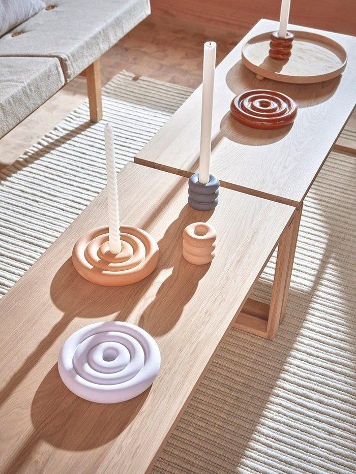 Savi Ceramic Candleholder - Low