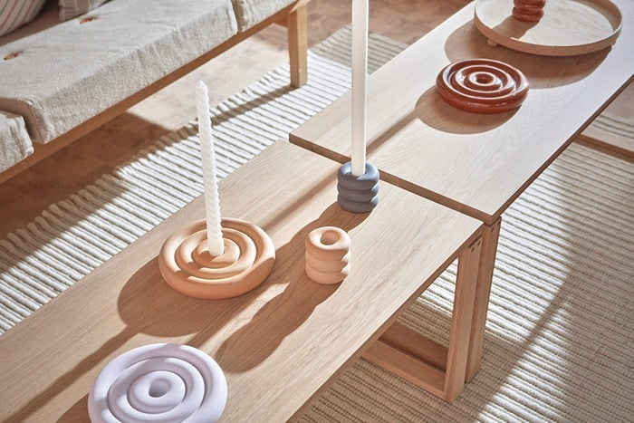 Savi Ceramic Candleholder - Low