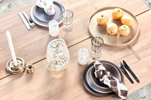 Savi Solid Brass Candleholder - Low