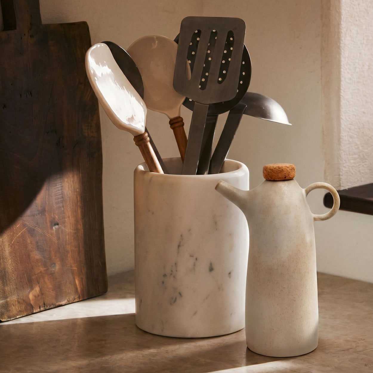 The Olive Oil Bottle-White
