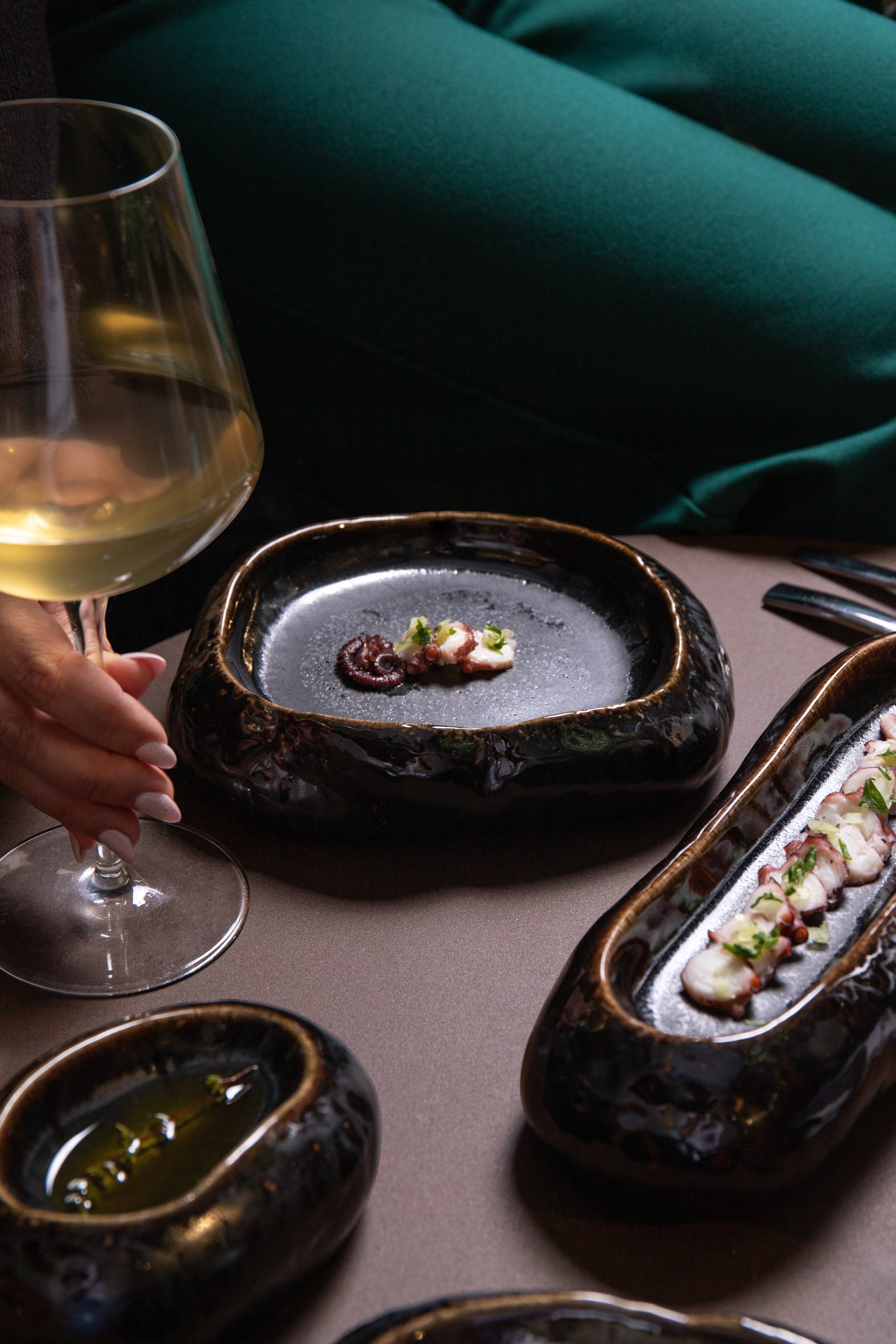 Tasting Plate — Seixo Metálico