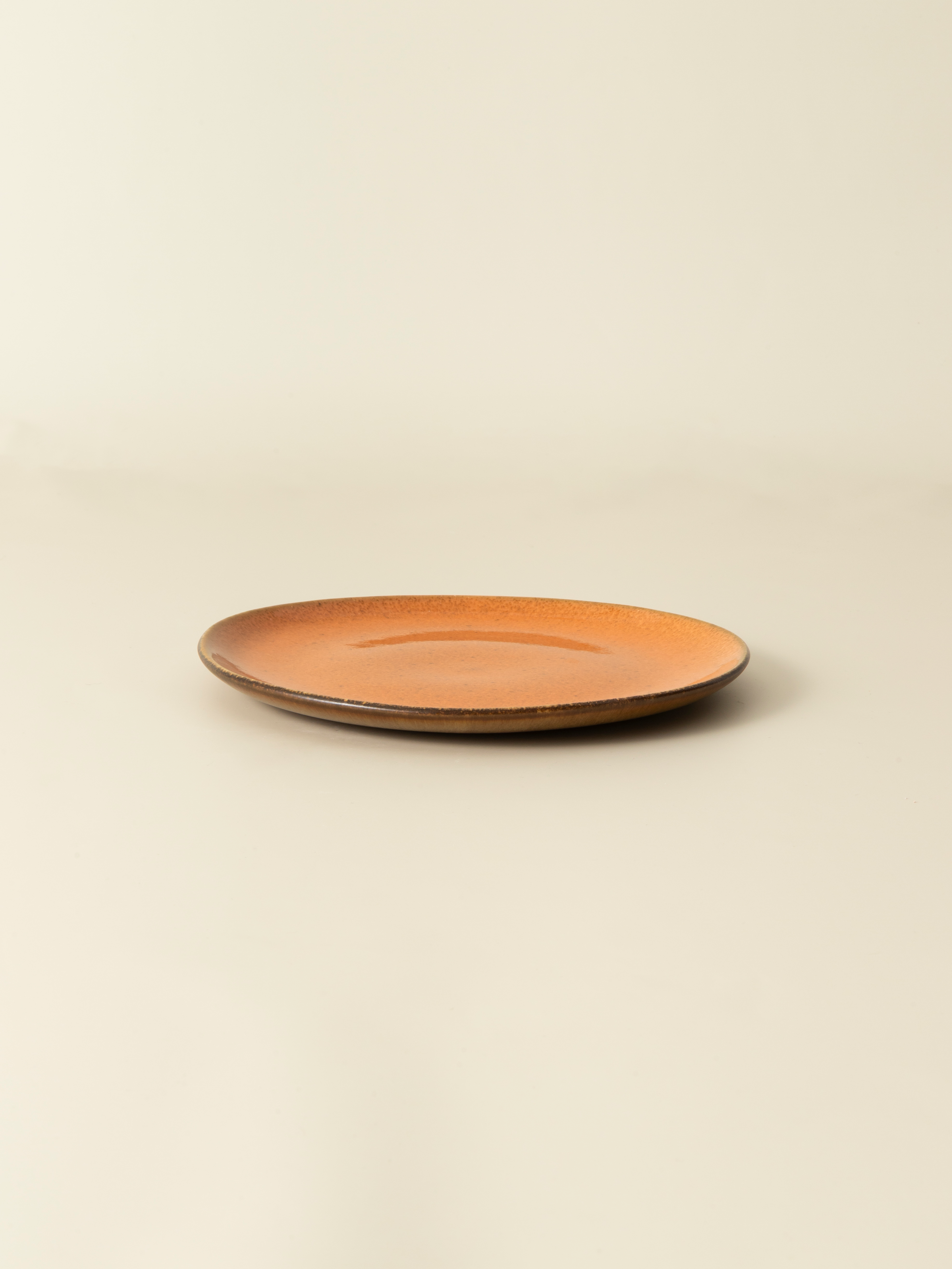 Set of 6 Side Plates — Flower Seeds Burnt Orange