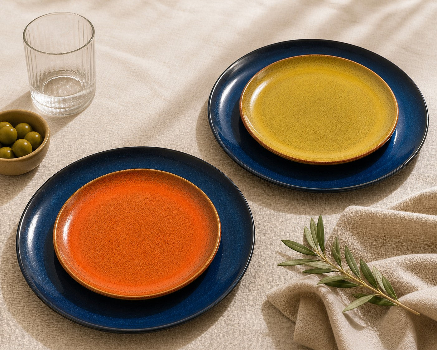 Set of 12 — Flower Seeds, Indigo & Burnt Orange
