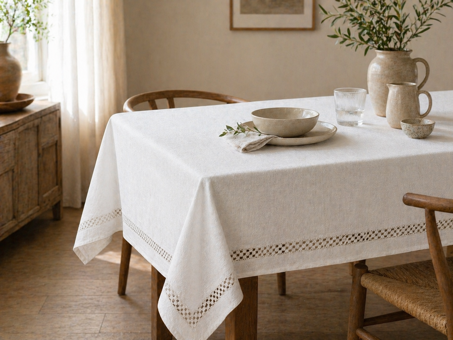 Tablecloth White Lace — Casa dos Linhos