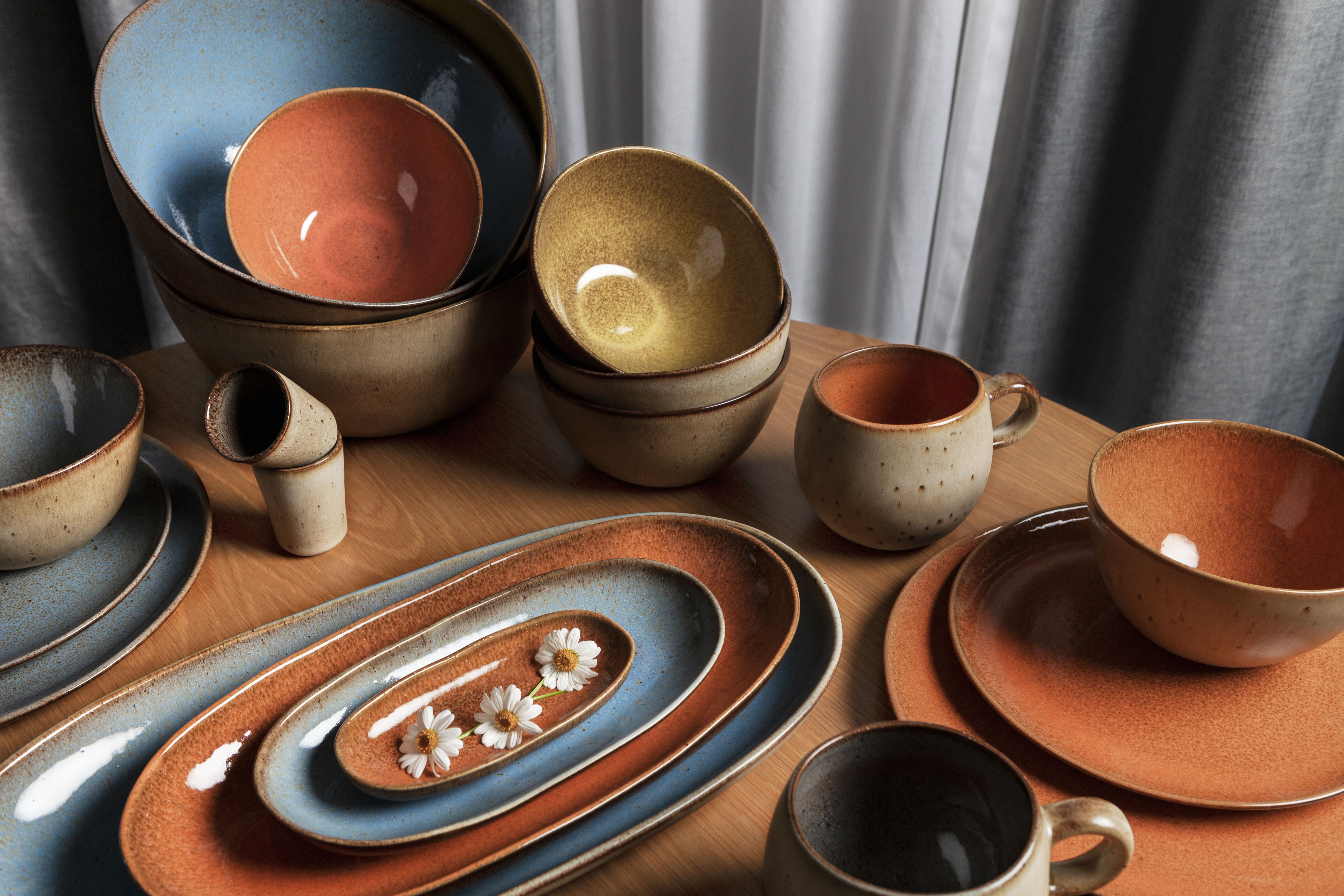 Clay, glaze, fire.